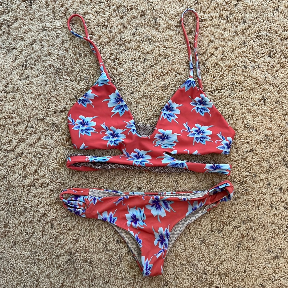 RARE acacia swimwear Vintage Aloha set